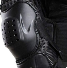 Resim Motoanl Siyah Body Armor Fileli Yazlık Full Koruma Omuz Sırt Dirsek Göğüs Karın Koruma Cross Motorcu Montu 