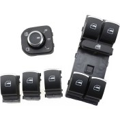 Resim Parçazamanı Volkswagen Passat 2005 - 2010 Kontrol Düğmeleri 5 Li Krom Set 