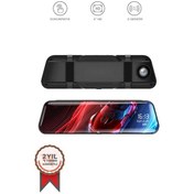 Resim Torima Ta-06 Siyah 1080p Araç İçi Lcd 9.6 İnç Dokunmatik Ekranlı Dikiz Aynası Gece Görüşlü Ön Ve Arka Araç Kamerası 