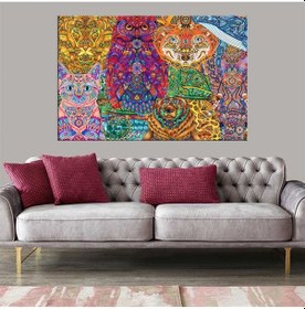 Resim Es10 Dünya Haritası Dekoratif Kanvas Tablo Ülke ve Başkentli 1515 (150 x 70) KNVSYN01XR233-150x70-B-1 