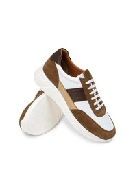 Resim Deery Hakiki Süet Taba Rengi Erkek Sneaker Ayakkabı - 01963Mtbae01 Taba 