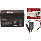 Resim Ttec 12v 7ah Akü Ve 3 Amper Hızlı Akü Şarj Aleti 
