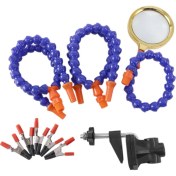 Resim Betty Becky Nanlıy-Tezgah Mengenesi Masa Kelepçesi Lehimleme Istasyonu 5 Adet Esnek Kollar Havya Tutucu Kaynak Onarım Üçüncü El Aleti (Yurt Dışından) 