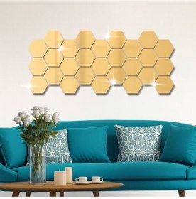 Resim Yapışkanlı Akrilik Gold Ayna Seti 12 Adet 001 