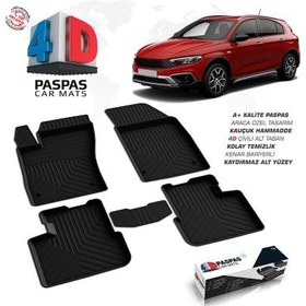 Resim Fiat Egea Cross 4D Havuzlu Paspas Bagaj Havuzu Seti 2020 ve Sonrası 