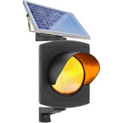 Resim Mesan Ø200 Solar Trafik Lambası Turuncu Ms 8038.3 Solar 