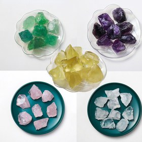 Resim Doğal Taşlar Ametist Gül Kuvarsı Kristal Düzensiz Ham Taş Mineraller Örnek Akvaryum Dekorasyonu 