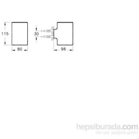 Resim VitrA Nest Trendy Diş Fırçalığı A44613 
