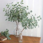 Resim 6 Eucalyptus Yaprak Çubuğu, 55cm Yapay Eucalyptus Çalıları - Bahar ve Yaz için El Yapımı DIY Dekor, Vazo Çiçek Düzeni, Masaüstü Ev Dekoru, Parti Dekorasyonu, Babalar Günü, Anneler Günü ve Mezuniyet Kutlamaları için Mükemmel, Parti Dekorasyonu | Doğal Estetik | Dayanıklı Plastik, Eucalyptus Yaprakları 