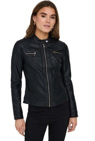 Resim ONLBANDIT FAUX LEATHER BI Siyah Kadın Ceket 