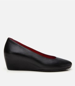 Resim Hotiç Kadın Deri Siyah Dolgu Topuklu Ayakkabı 01ayh306250a100 Siyah-black Siyah 