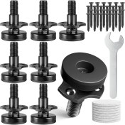 Resim Seeppitous Ayarlanabilir Tesviye Ayakları, 3/8 Inç-16 Iplik T-Not Kiti Mobilya Seviyeleri Masa Ayakları, Ağır Hizmet Tipi Bacak Seviyeleri 8 Paket (Yurt Dışından) 