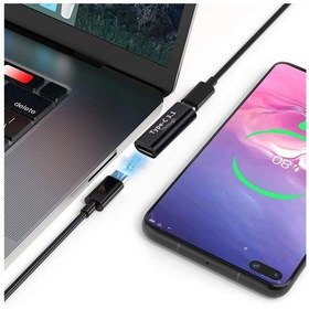 Resim USB Type C 3.1 Dişi - Dişi Çevirici Dönüştürücü Ekleyici Adaptör 