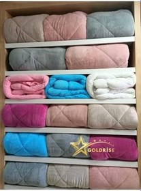 Resim GOLDRİSE, Çift Kişilik 63 Tel Lüx Çift Taraflı Welsoft Pamuk Silikon Yorgan Hediyeli Ürün, 195 x 215, Gri, 10203040 