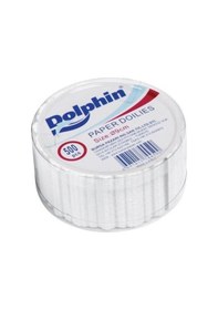 Resim Dolphin Dantel Görünümlü Kağıt Bardak Altlığı - Çay Bardağı Kağıt Altlığı - 24 Adet 500'lü Paket Beyaz 