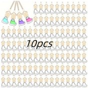 Resim Honeybeeshop 10 Parça Araç Parfüm Difüzör Şişesi Şeffaf Cam Koku Süspansiyon Arac Ferahlatıcı 