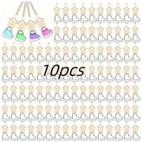 Resim Honeybeeshop 10 Parça Araç Parfüm Difüzör Şişesi Şeffaf Cam Koku Süspansiyon Arac Ferahlatıcı 