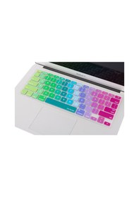 Resim Apple Uyumlu MacBook Air Pro Klavye Koruyucu 13Inc 15-17 İngilizce A1466 Dazle Pembe Yeşil 