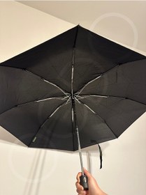 Resim Ogdo - 8 Telli Premium Tam Otomatik Katlanır Şemsiye Siyah 