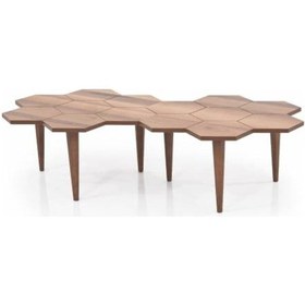 Resim Petek Orta Sehpa Ceviz 