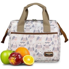 Resim Stylo Thermo Beach Bag Baykuş Bej 