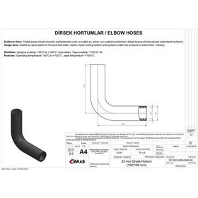 Resim İbraş 65202 22mm 30mm 10cm 10cm Dırsek Hortumu Sıcak Ve Soguk Su Kullanımı İçin 