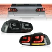 Resim Volkswagen Golf 6 Mk6 R20 Led Stop 2009-2012 Dark Smoke 