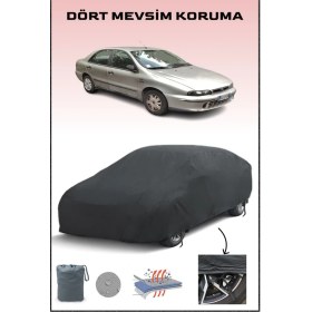 Resim Breen Fiat Marea ile Uyumlu Oto Branda, Araba Brandası, Su ve Güneş Geçirmez Araba Çadırı 