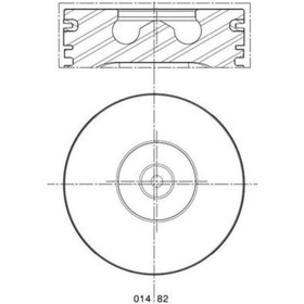 Resim Pıston+segman 1.00 Mm 94.67 Mm Ford Transıt T12 -t15 Trıton 68-80ps 2.5d 91-97 87-70858 100 