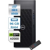 Resim Dell Precision 3680 I9-14900 Vpro 96GB Ddr5 4tb SSD Nvidia RTX2000/16 GB Windows 11 Pro Masaüstü Bilgisayar LG16IAX10HP28 + Zettausbbellek 