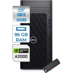 Resim Dell Precision 3680 I9-14900 Vpro 96GB Ddr5 4tb SSD Nvidia RTX2000/16 GB Windows 11 Pro Masaüstü Bilgisayar LG16IAX10HP28 + Zettausbbellek 