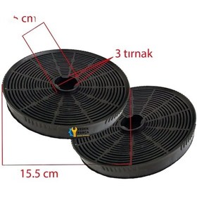 Resim Termikel Uyumlu Tigris Davlumbaz Aspiratör Karbon Filtresi 