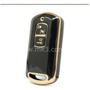 Resim Lüx Honda Pcx 150 Sh125 C125 Scooter Nano Anahtar Kılıfı Siyah Gold Altın Renk 1.ci Kalite 