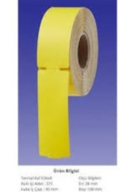 Resim Raf Etiketi Zemin Boyalı Eko Termal 60X38 1 Rulo 500 Sarım 