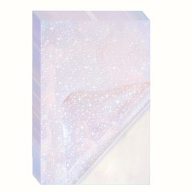 Resim 50 Sayfa Holografik Vinil Soğuk Laminasyon Filmi - 10.41x7.37 cm Yapışkan Kaplama Etiketler, Dayanıklı ve Kolay Uygulama, Ofis, Ev veya El Sanatları Projeleri için Mükemmel, El Sanatları Temel Ürünleri, Canlı Tasarım, Kolay Uygulama, Laminasyon Makinesi/Laminasyon Cihazı 