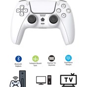 Resim Kablosuz Gyro Titreşimli Oyun Kolu Joystick Ps4 Kolu Ps Pc Tv Uyumlu 