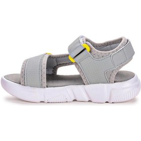 Resim Kiko Kids Cırtlı Yürüyüş Erkek Çocuk Sandalet 2722-27 Gri - Sarı 