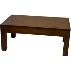 Resim Orta Sehpa KÜT Model Ahşap Kutu Küt Ayak Mdf PARLAK CEVİZ Natüre Tabla Kutuda sevk El Yapım 