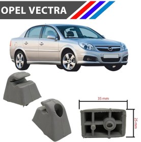 Resim Opel Vectra A-B Güneslik Ayagi Gri Renk 2 Adetli Set 1998 2002 558581596 