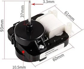 Resim Feegow Buzdolabı Evaporatör Fan Motoru Buzdolapları için Tam Fit Buzdolabı Fan Motoru Yedek Parça Dondurucu Evaporatör Parçaları Değiştirir (A) 