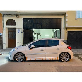 Resim Peugeot 207 Yan Marşpiyel Takımı - Düz Model - Plastik 