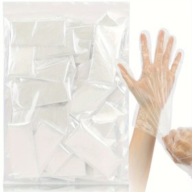 Resim 10/20/50 Adet Tek Kullanımlık Plastik Servis Eldiveni - Hazır Temiz Servis, Mutfak, Restoran, Saç Boyama için Ayrı Ayrı Paketlenmiş 