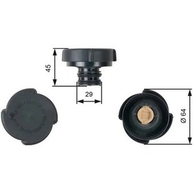 Resim Bmw 320d E46 Yedek Su Depo Kapagi 1998-2005 Gates Rc204 