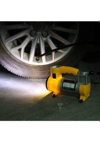 Resim Pro Seri Çelik Gövde Pistonlu 12 V 160 Psi Dakikada 85 Lt Araç Araba Lastik Bot Şişirme Kompresörü 