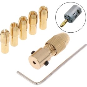 Resim Depolife Motor Için Küçük 3 Çene Pesnli Mandren 3.2 mm Motor Girişli Okul Proje Ödev Uygulama Hobi 