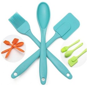 Resim 1 Slikon Spatula +1 Adet Slilkon Yumurta Fırçası + 1 Adet kaşık 3 