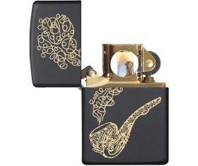 Resim Zippo Lazer Pipo Gravür Işleme Pipo Çakmağı 