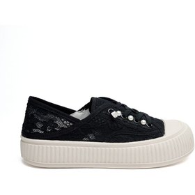 Resim Derinet Bağcıklı Fileli Günlük Kadın Sneaker 