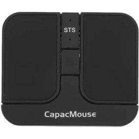 Resim Kablosuz Fare 3 Modlu Bt 5.2/2.4g/usb Mini Kapasitif Fare Kablosuz Fareler Pc Square Black Diğer 