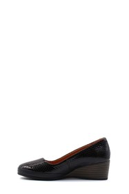 Resim Fast Step Hakiki Deri Kadın Dolgu Topuk Ayakkabı 411ZA291 